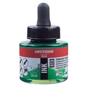Talens Amsterdam 618 Permanent Green 30 ml Sıvı Akrilik Mürekkep Boya