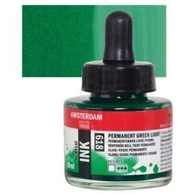 Talens Amsterdam 618 Permanent Green 30 ml Sıvı Akrilik Mürekkep Boya
