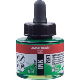 Talens Amsterdam 618 Permanent Green 30 ml Sıvı Akrilik Mürekkep Boya