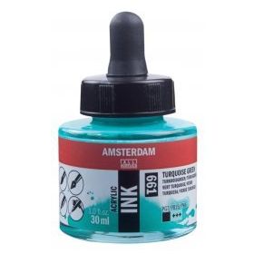 Talens Amsterdam 661 Turquoise Green 30 ml Sıvı Akrilik Mürekkep Boya