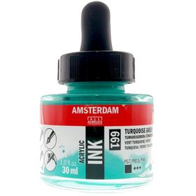Talens Amsterdam 661 Turquoise Green 30 ml Sıvı Akrilik Mürekkep Boya