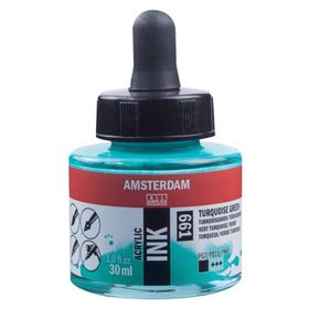 Talens Amsterdam 661 Turquoise Green 30 ml Sıvı Akrilik Mürekkep Boya