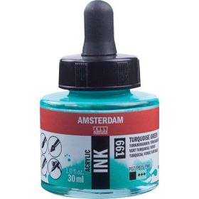 Talens Amsterdam 661 Turquoise Green 30 ml Sıvı Akrilik Mürekkep Boya