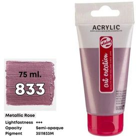 Talens Art Creation 75 ml Metallic Rose 833 Akrilik Boya