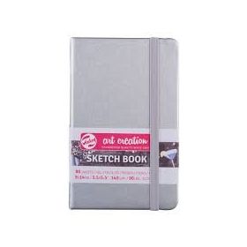 Talens Art Creation Shiny Silver 80 Yaprak 140 gr 9x14 cm Sketch Book Eskiz Defteri