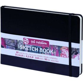 Talens Art Creation Sketch Book 80 Yaprak 140 g A5 cm Siyah Eskiz Defteri