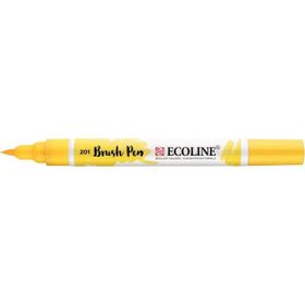Talens Ecoline 201 Light Yellow Fırça Uçlu Sulu Boya Kalemi