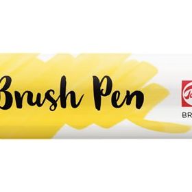 Talens Ecoline 201 Light Yellow Fırça Uçlu Sulu Boya Kalemi