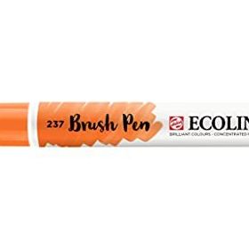 Talens Ecoline 237 Deep Orange Fırça Uçlu Sulu Boya Kalemi