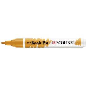 Talens Ecoline 407 Deep Ochre Fırça Uçlu Sulu Boya Kalemi