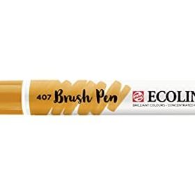 Talens Ecoline 407 Deep Ochre Fırça Uçlu Sulu Boya Kalemi