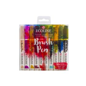 Talens Ecoline Brush Pen 10 Renk Fashion Colors Fırça Uçlu Çizim Kalemi Seti