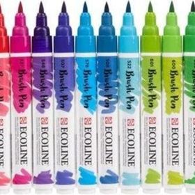 Talens Ecoline Brush Pen 20 Renk Fırça Uçlu Çizim Kalemi Seti