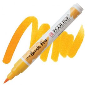 Talens Ecoline Brush Pen 202 Deep Yellow Fırça Uçlu Çizim Kalemi