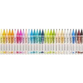Talens Ecoline Brush Pen 30 Renk İlave Renkler Fırça Uçlu Çizim Kalemi Seti