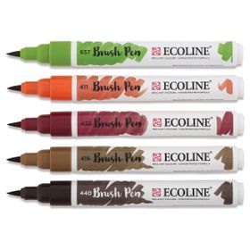 Talens Ecoline Brush Pen 5 Renk Autumn Fırça Uçlu Çizim Kalemi Seti