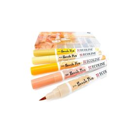 Talens Ecoline Brush Pen 5 Renk Beige Pink Fırça Uçlu Çizim Kalemi Seti