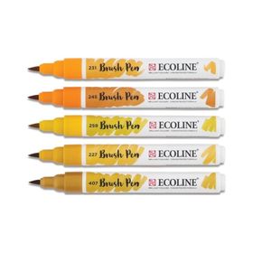 Talens Ecoline Brush Pen 5 Renk Earth Fırça Uçlu Çizim Kalemi Seti