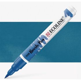 Talens Ecoline Brush Pen 508 Prussian Blue Fırça Uçlu Çizim Kalemi