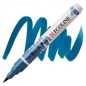 Talens Ecoline Brush Pen 508 Prussian Blue Fırça Uçlu Çizim Kalemi