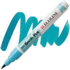 Talens Ecoline Brush Pen 522 Turquise Blue Fırça Uçlu Çizim Kalemi