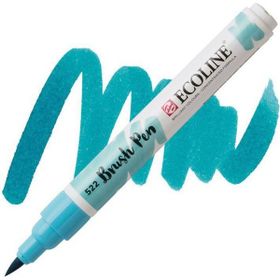 Talens Ecoline Brush Pen 522 Turquise Blue Fırça Uçlu Çizim Kalemi
