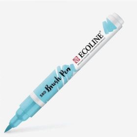 Talens Ecoline Brush Pen 580 Pastel Blue Fırça Uçlu Çizim Kalemi