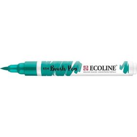 Talens Ecoline Brush Pen 654 Fir Green Fırça Uçlu Çizim Kalemi