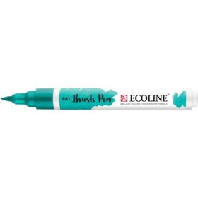 Talens Ecoline Brush Pen 661 Turquise Green Fırça Uçlu Çizim Kalemi
