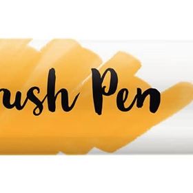 Talens Ecoline Deep Yellow Fırça Uçlu Sulu Boya Kalemi