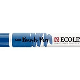 Talens Ecoline Prussian Blue Fırça Uçlu Sulu Boya Kalemi