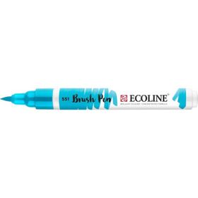 Talens Ecoline Sky Blue Light Fırça Uçlu Sulu Boya Kalemi