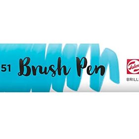 Talens Ecoline Sky Blue Light Fırça Uçlu Sulu Boya Kalemi