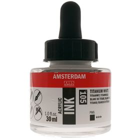 Talens N:105 Amsterdam 30ml Titanium White Akrilik Mürekkebi