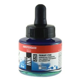 Talens N:572 Amsterdam 30ml Primary Cyan Akrilik Mürekkebi
