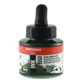 Talens N:622 Amsterdam 30ml Olive Green Deep Akrilik Mürekkebi