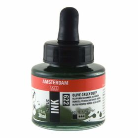 Talens N:622 Amsterdam 30ml Olive Green Deep Akrilik Mürekkebi