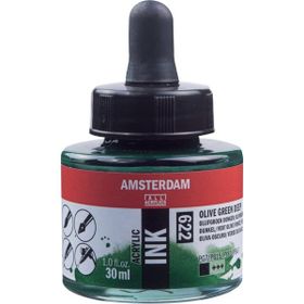 Talens N:622 Amsterdam 30ml Olive Green Deep Akrilik Mürekkebi