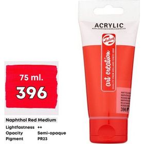 Talens Naphthol Red Medium 396 75 ml Akrilik Boya