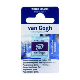 Talens Van Gogh 1/2 Tablet 592 Quinacridone Purple Red Sulu Boya