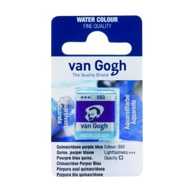 Talens Van Gogh 1/2 Tablet 593 Quinacridone Purple Blue Sulu Boya
