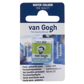 Talens Van Gogh Permanent Yellow Green 633 Yarım Tablet Sulu Boya