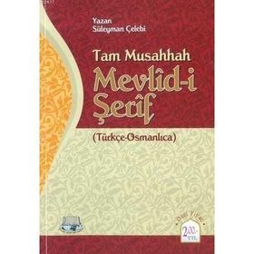 TAM MUSAHHAH MEVLIDI ŞERİF OSMANLICA TÜRKÇE - SÜLEYMAN ÇELEBİ