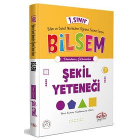 Tamamı Çözümlü 1. Sınıf Bilsem Hazırlık Şekil Yeteneği Seçme Sınavı - Editör Yayınları
