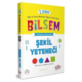 Tamamı Çözümlü 2. Sınıf Bilsem Hazırlık Şekil Yeteneği Seçme Sınavı - Editör Yayınları