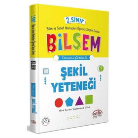 Tamamı Çözümlü 2. Sınıf Bilsem Hazırlık Şekil Yeteneği Seçme Sınavı - Editör Yayınları