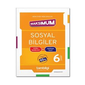 Tambilgi Yayınları 6. Sınıf Sosyal Bilgiler Soru Bankası + Yaprak Test