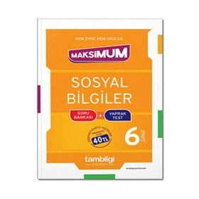 Tambilgi Yayınları 6. Sınıf Sosyal Bilgiler Soru Bankası + Yaprak Test