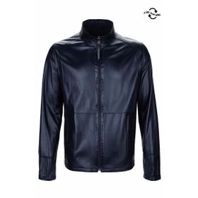 Tamer Tanca 1000 029Y Lacivert Süet Deri Erkek Mont