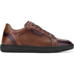 Tamer Tanca 183 30306 Erkek Hakiki Deri Kahverengi Casual Ayakkabı
